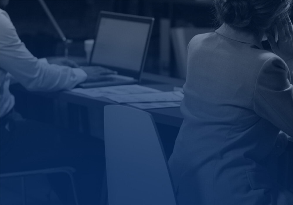 Team members working